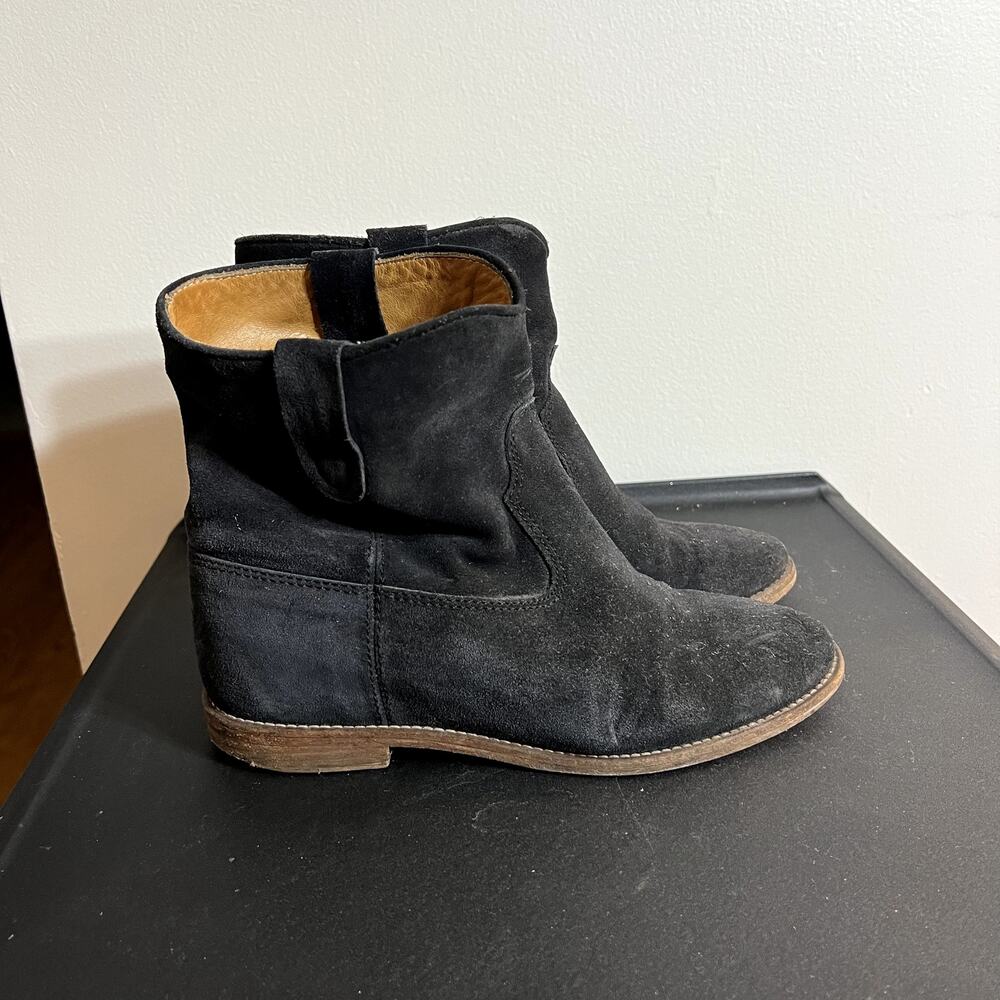 Isabel Marant Black Suede Booties